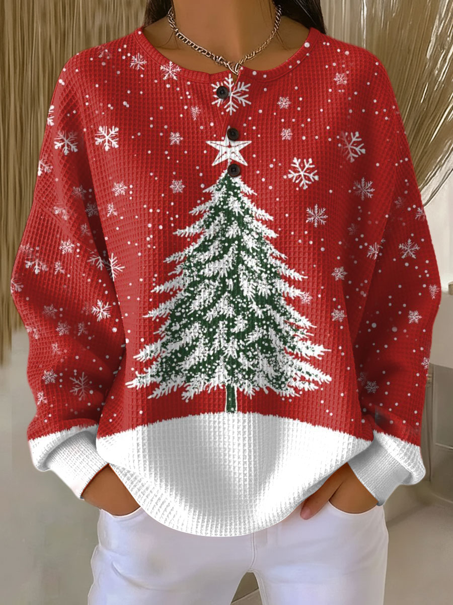 Lidia | Maglia Natalizia Morbida con Albero