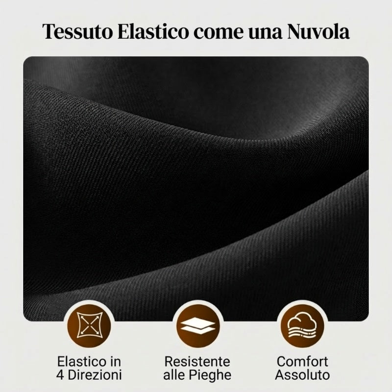 Pantaloni Casual da Donna a Vita Alta e Gamba Larga