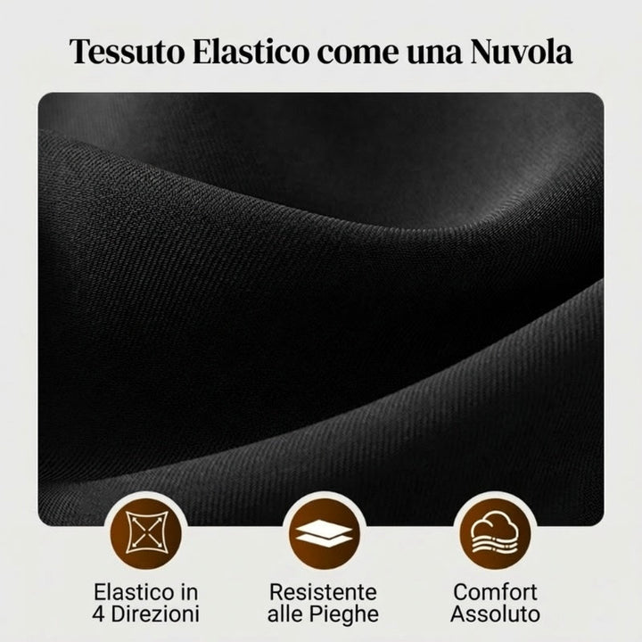 Pantaloni Casual da Donna a Vita Alta e Gamba Larga