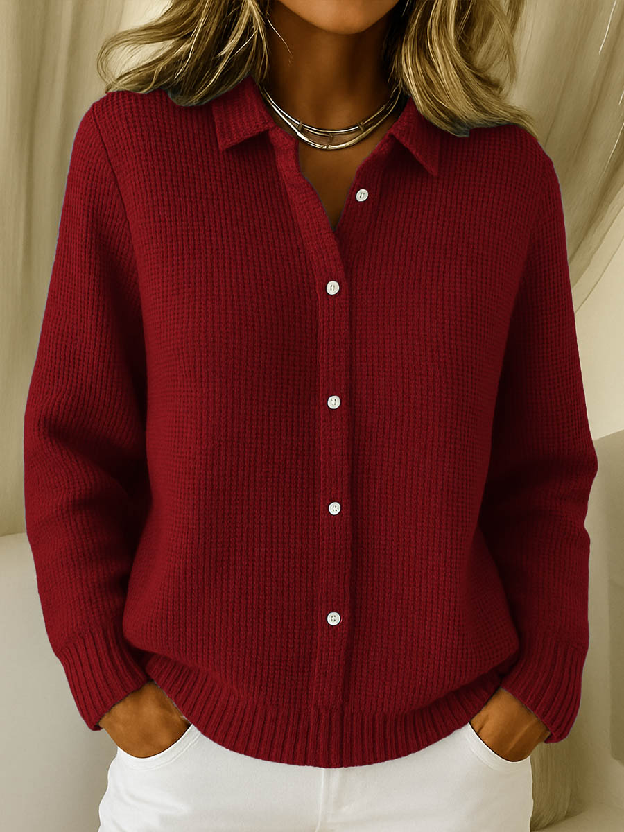 Elena | Cardigan Classico in Maglia Morbida