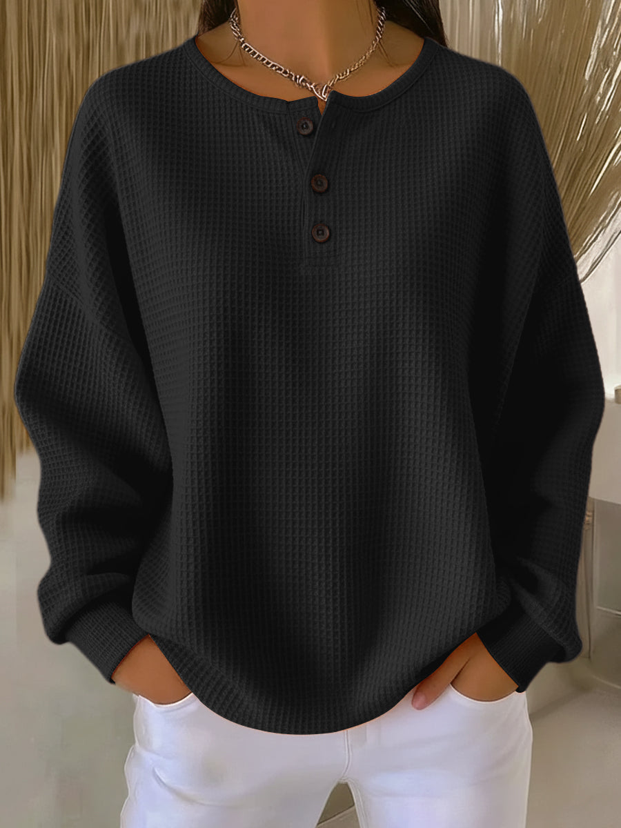 Anne | Maglia Morbida con Colletto e Bottoni