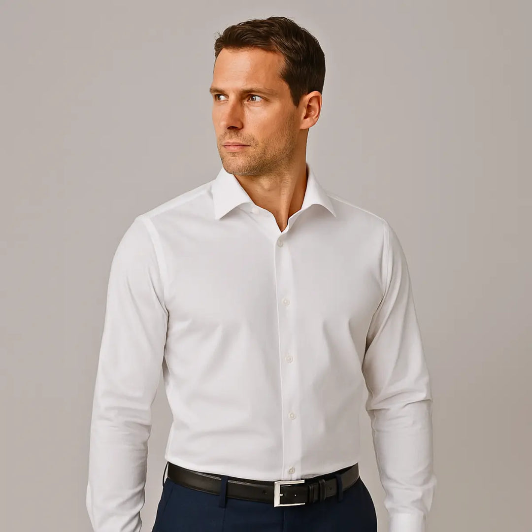 Camicia Antipiega a Taglio Aderente