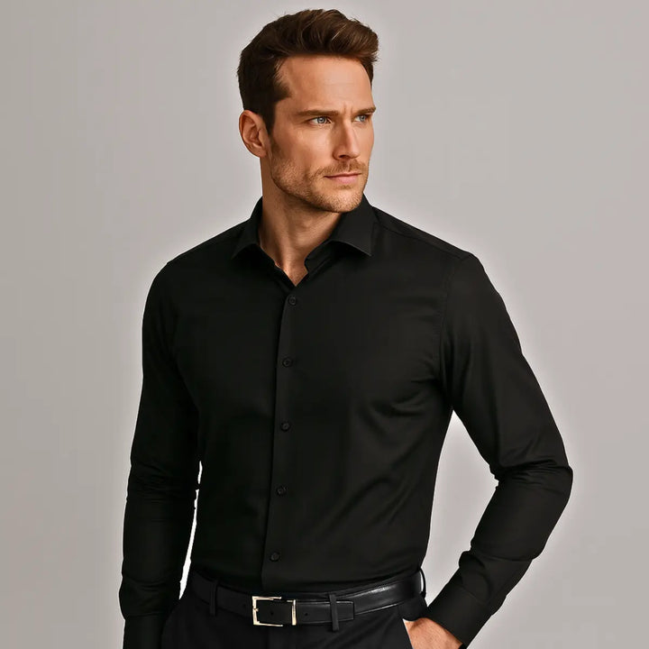 Camicia Antipiega a Taglio Aderente