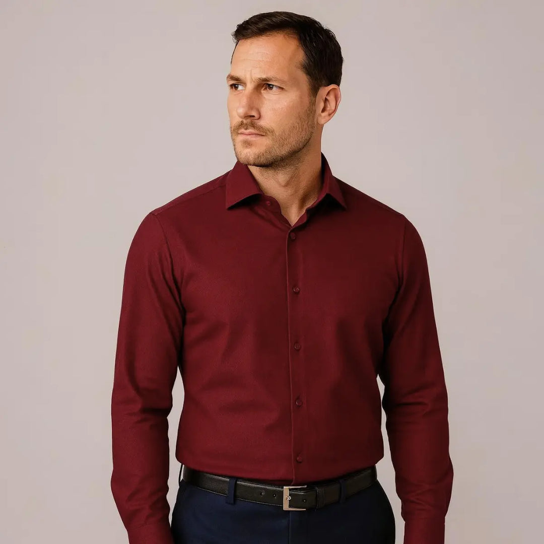Camicia Antipiega a Taglio Aderente