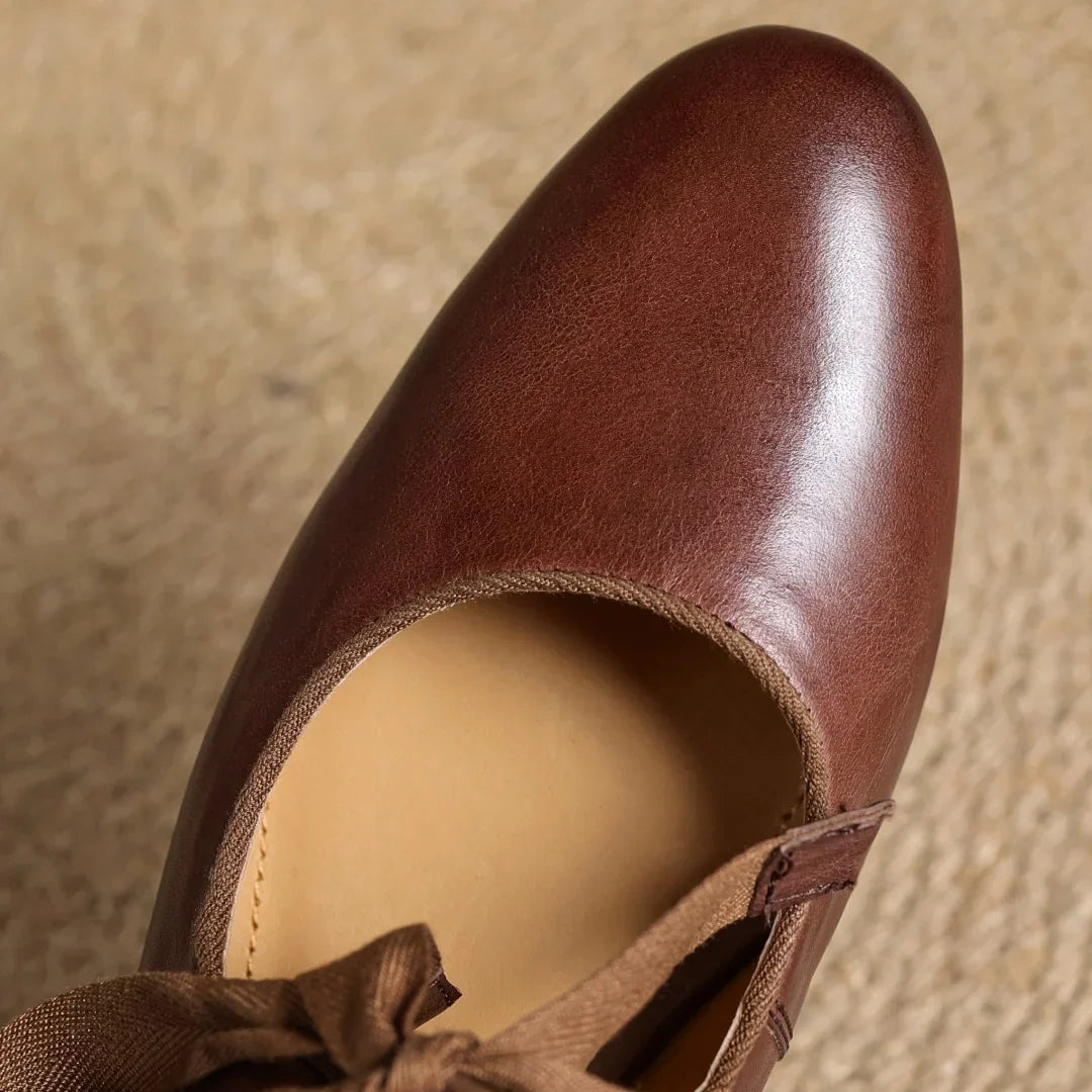 Bellaria | Ballerine Eleganti in Vera Pelle Italiana con Fiocco