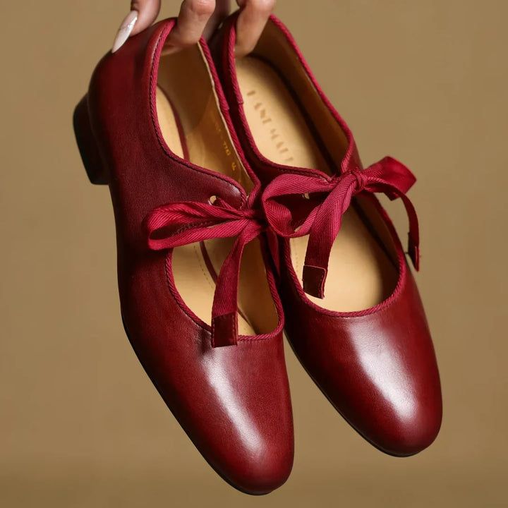 Bellaria | Ballerine Eleganti in Vera Pelle Italiana con Fiocco