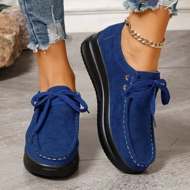 Tonja | Scarpe in Camoscio con Lacci