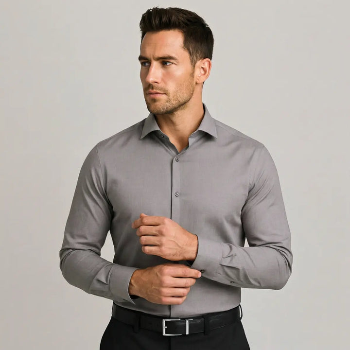Camicia Antipiega a Taglio Aderente