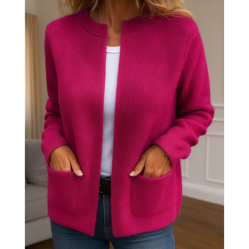 Almira | Cardigan Casual con Tasche Laterali