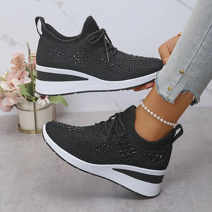 Isabelle | Scarpe ortopediche decorate con strass