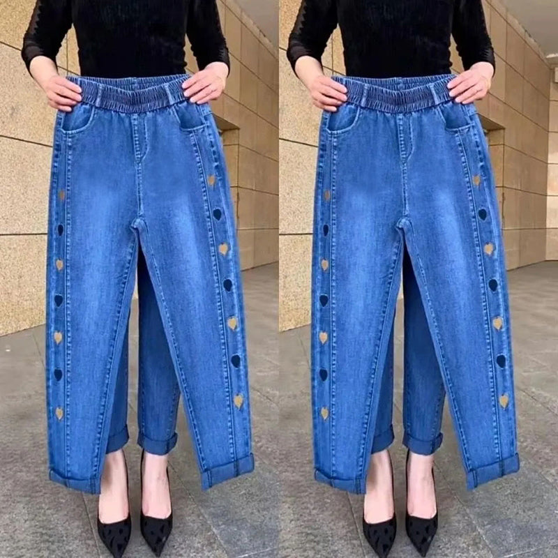 Soraya | Jeans elasticizzati con ricamo