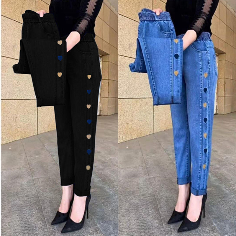 Soraya | Jeans elasticizzati con ricamo