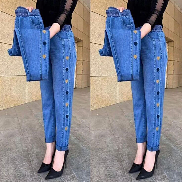 Soraya | Jeans elasticizzati con ricamo