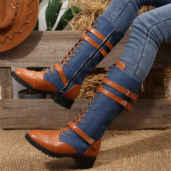 Elena | Stivali Vintage con Tacco Basso